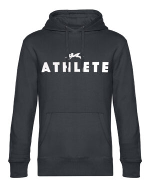 Hai Hoodie Men - White Athlete Print