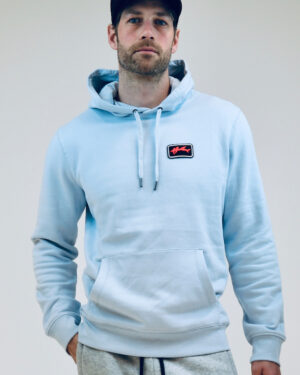 Hai Hoodie Men - 3 D Neon Coral