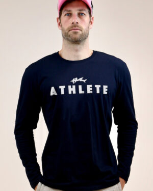 Hai Longsleeve Men - White Athlete Print